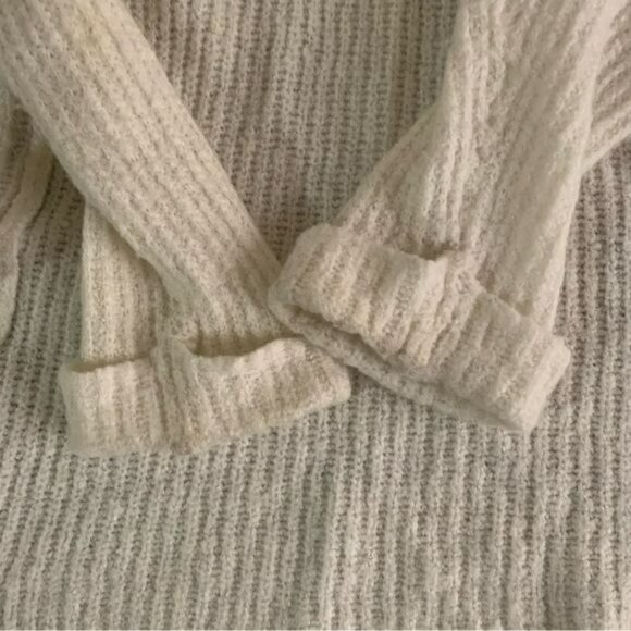 Love change womens white knit open front cardigan - Picture 4 of 8